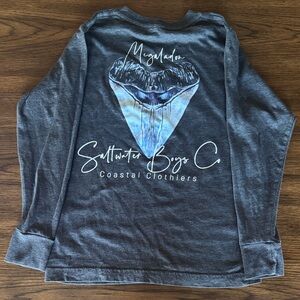 Saltwater Boys Company Charcoal Graphic Long Sleeve Tee